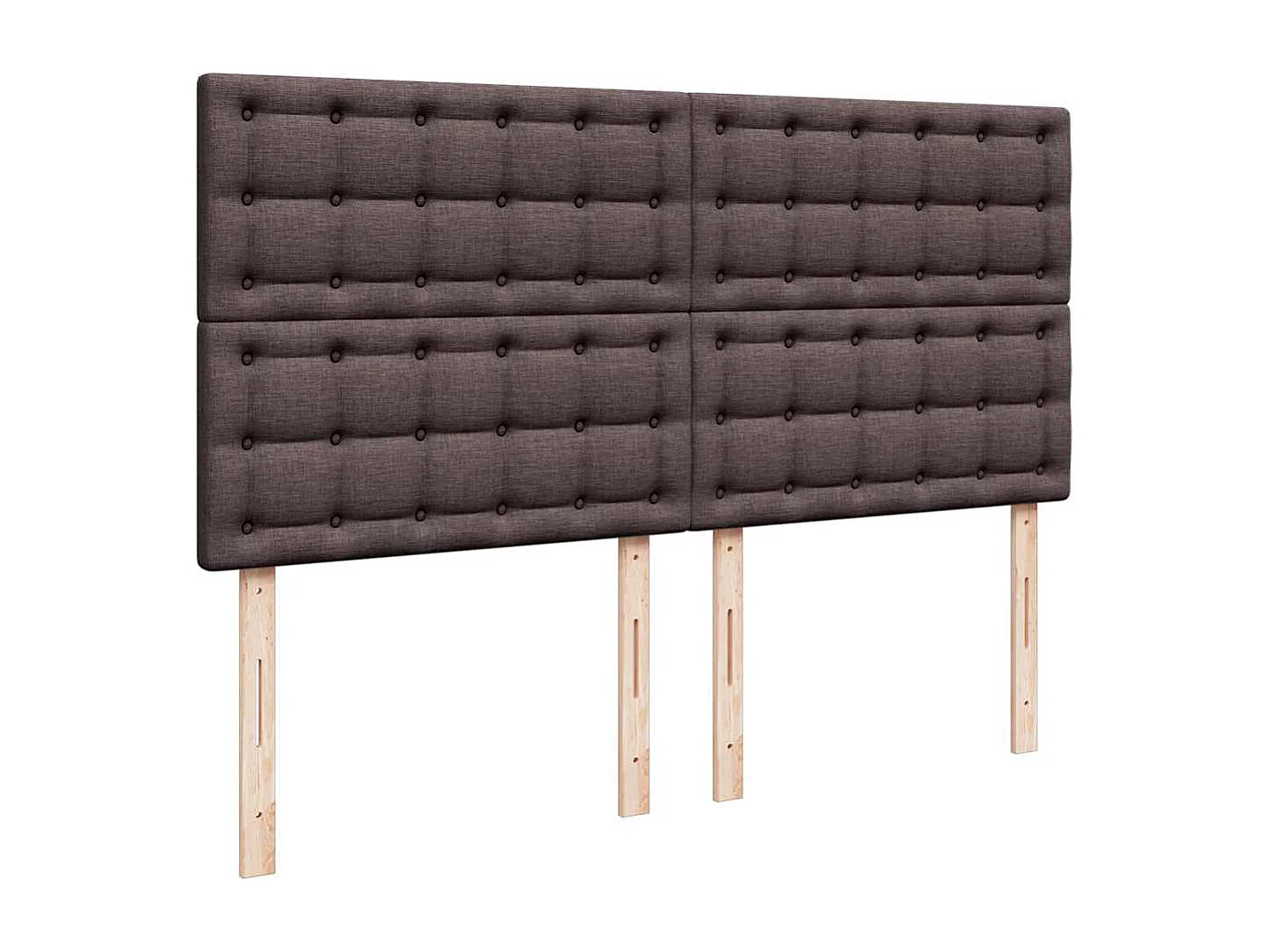 Boxspringbett mit Matratze Dunkelbraun 180x200 cm Stoff