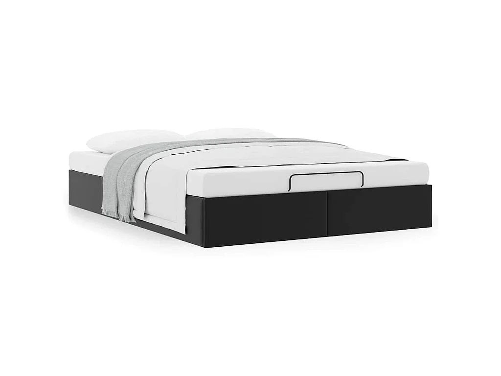 Bedframe zonder matras 140x200 cm kunstleer zwart