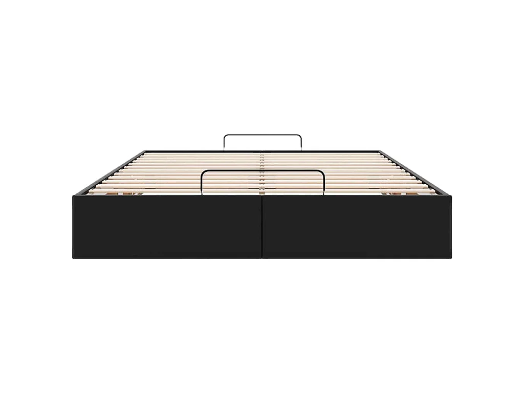 Bedframe zonder matras 140x200 cm kunstleer zwart