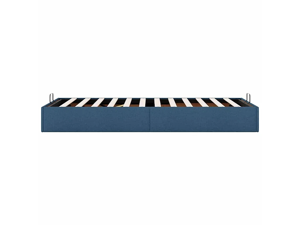 Bedframe zonder matras 90x200 cm stof blauw