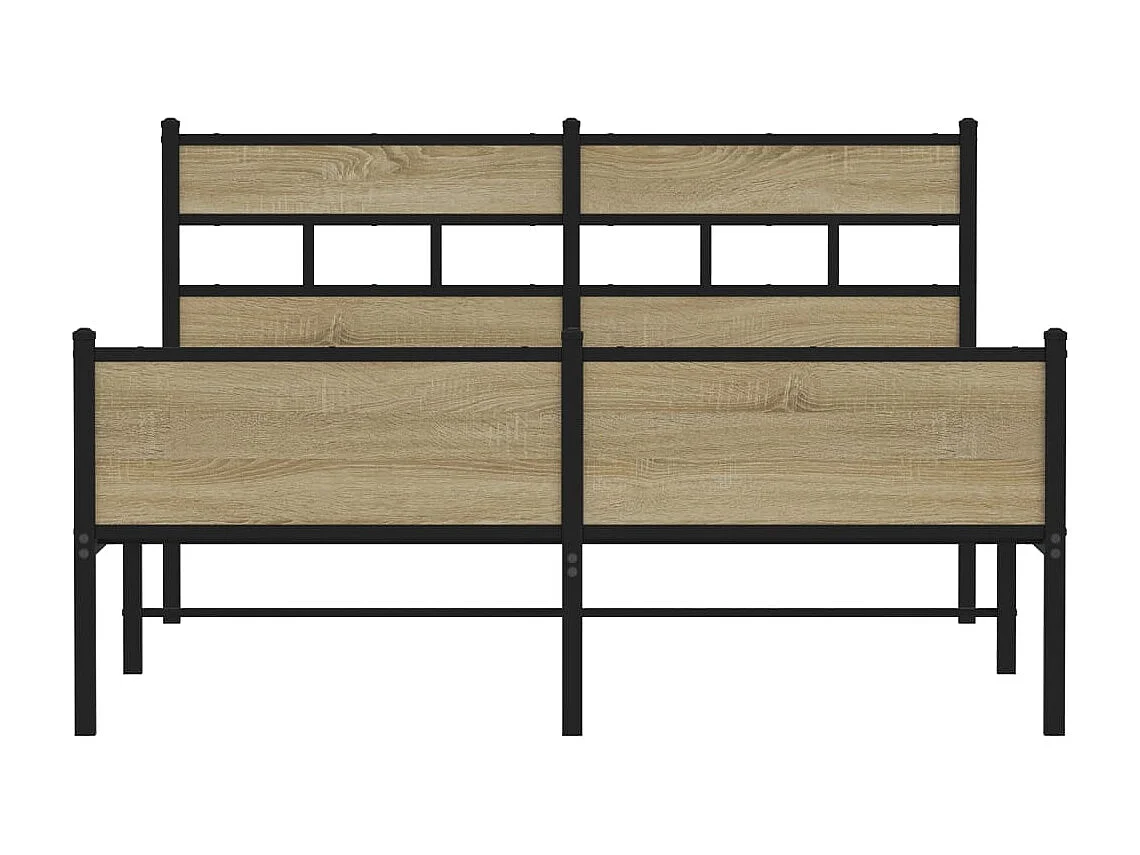Bettgestell ohne Matratze Sonoma-Eiche 140x200 cm Holzwerkstoff