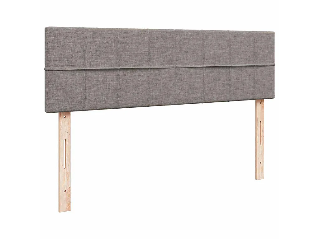 Ottoman-Bett mit Matratze & LEDs Taupe 160x200 cm Stoff