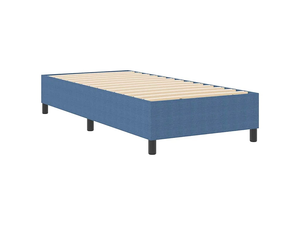 Struttura letto piattaforma Blu 90 x 190 cm Tessuto in Cords