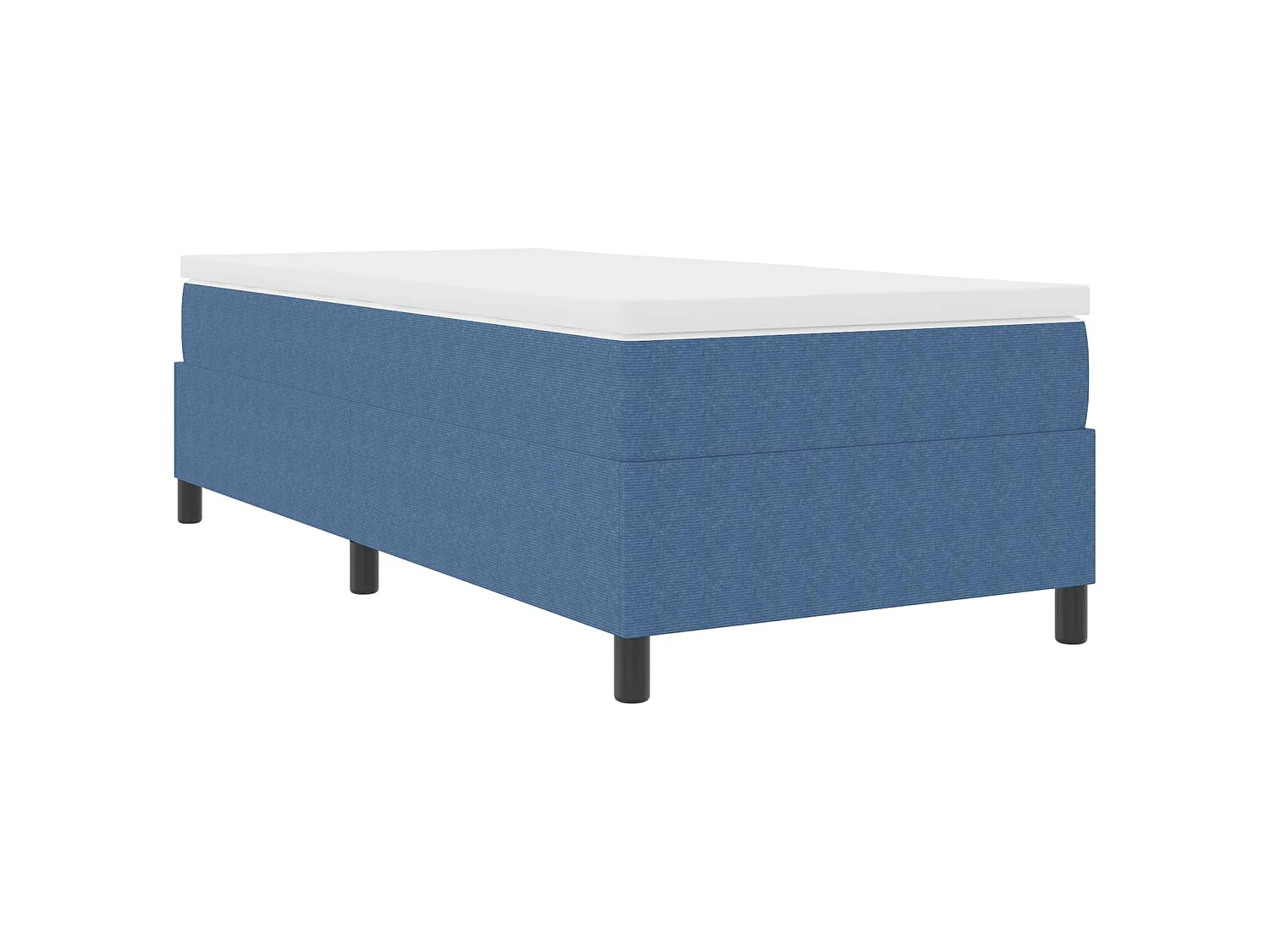 Struttura letto piattaforma Blu 90 x 190 cm Tessuto in Cords