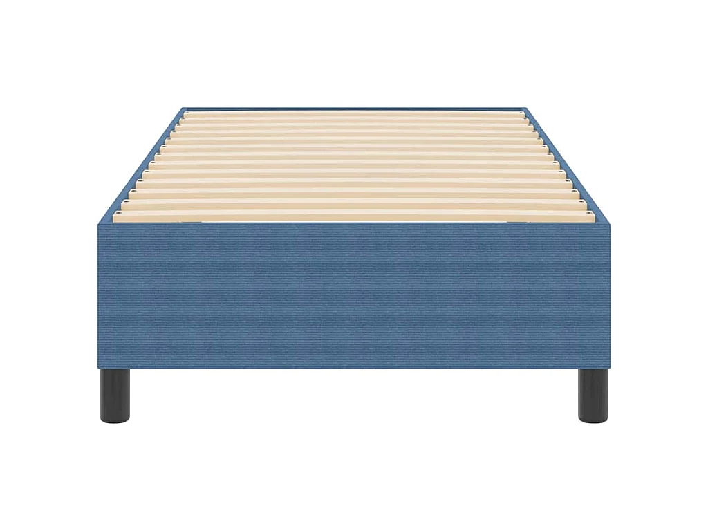 Struttura letto piattaforma Blu 90 x 190 cm Tessuto in Cords