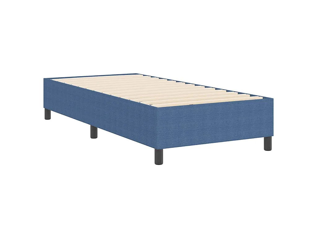 Struttura letto piattaforma Blu 90 x 190 cm Tessuto in Cords