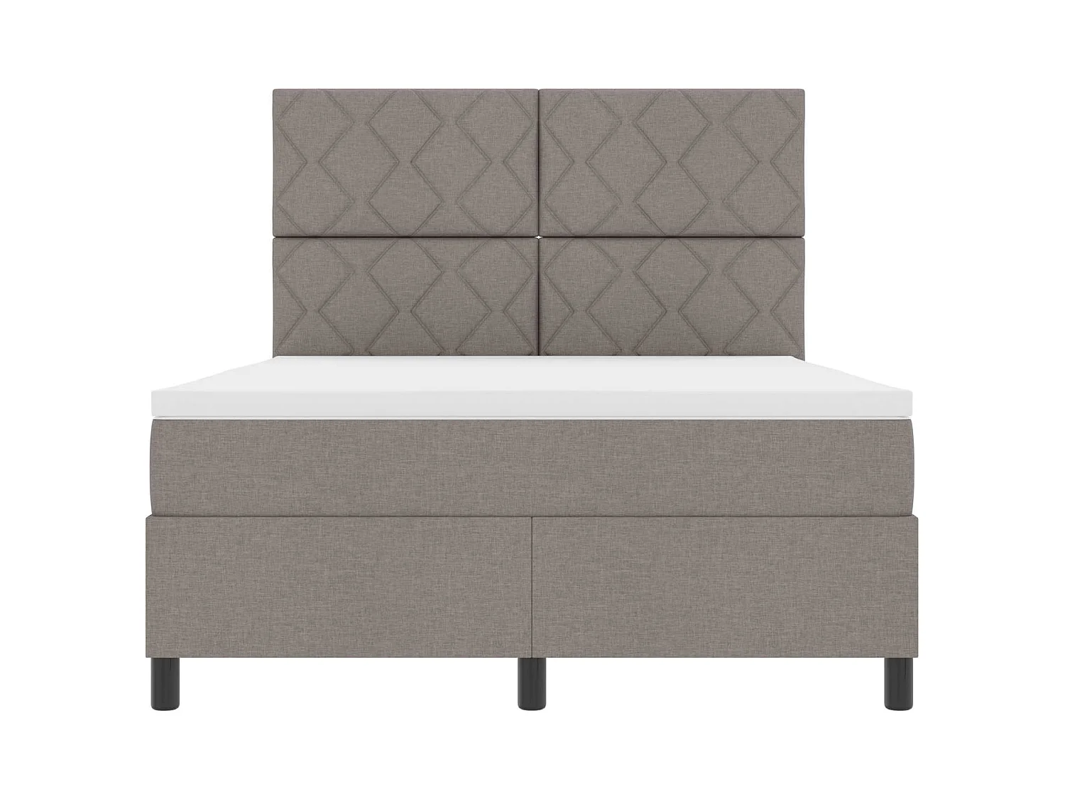 Letto a molle con strisce LED Talpa 160 x 200 cm Tessuto