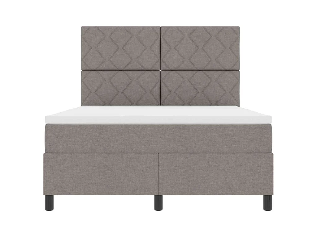 Letto a molle con strisce LED Talpa 160 x 200 cm Tessuto