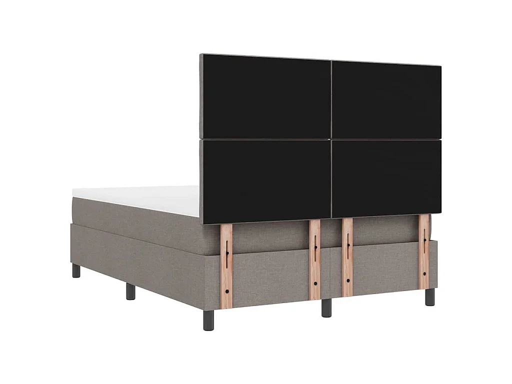 Letto a molle con strisce LED Talpa 160 x 200 cm Tessuto
