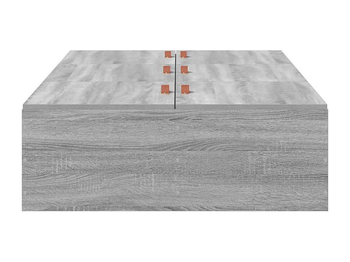 Cadre de lit avec rangement Gris Sonoma 90 x 190 cm