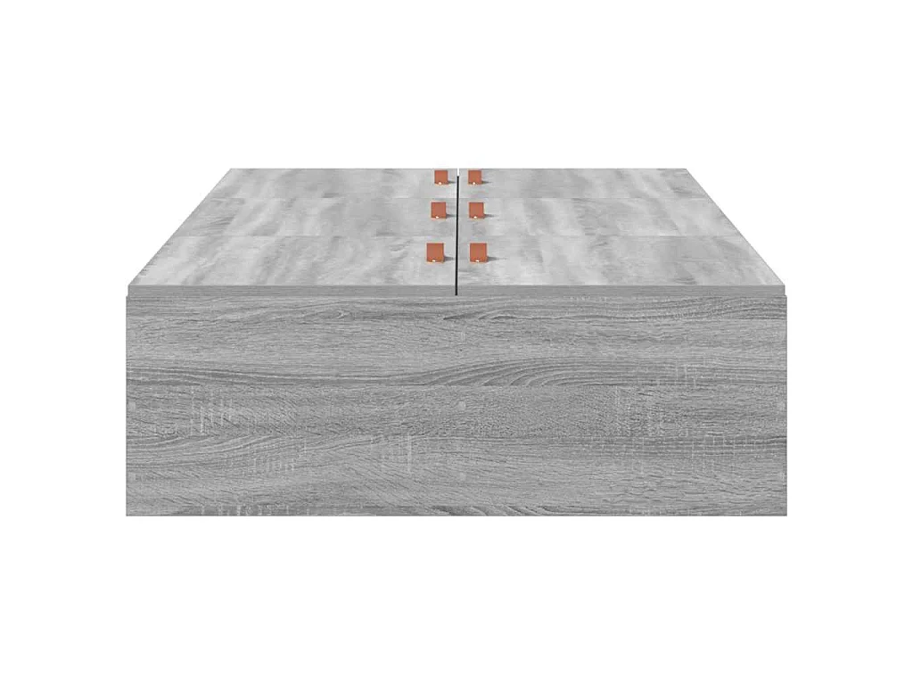 Cadre de lit avec rangement Gris Sonoma 90 x 190 cm