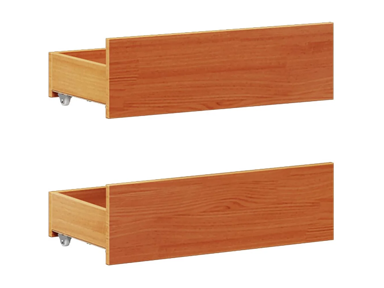 Bedframe zonder matras met hoofdbord grenenhout bruin 180x200cm