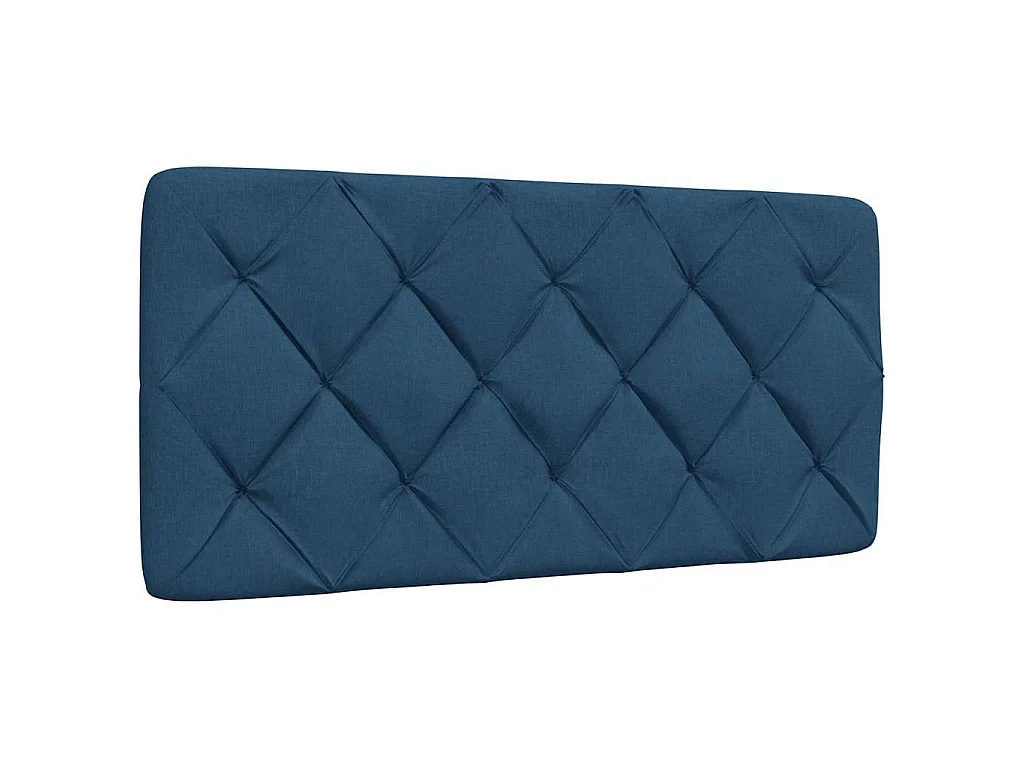 Lit avec matelas bleu 100x200 cm tissu