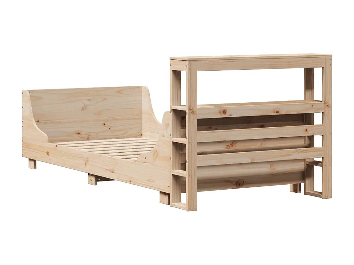 Cadre de lit sans matelas 100x200 cm bois massif de pin
