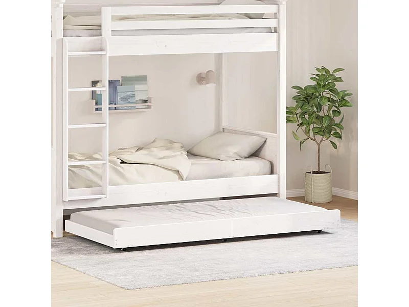 Struttura del letto Bianco 90 x 200 cm Legno massello di pino