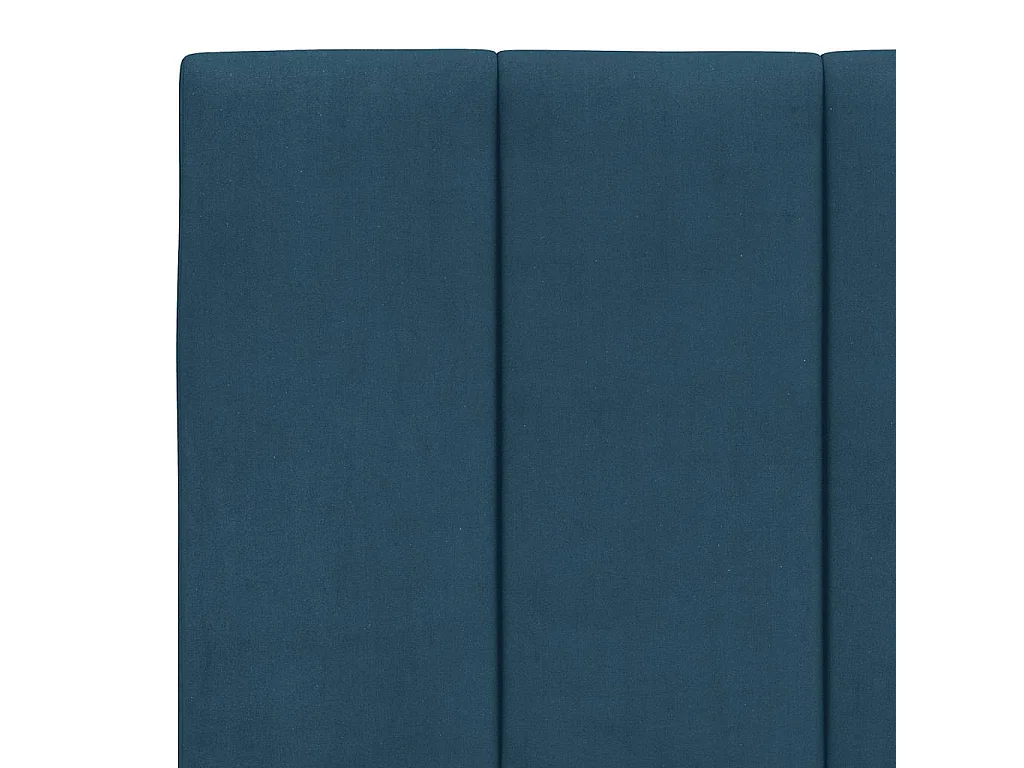 Lit avec matelas Hanko bleu 160x200 cm velours