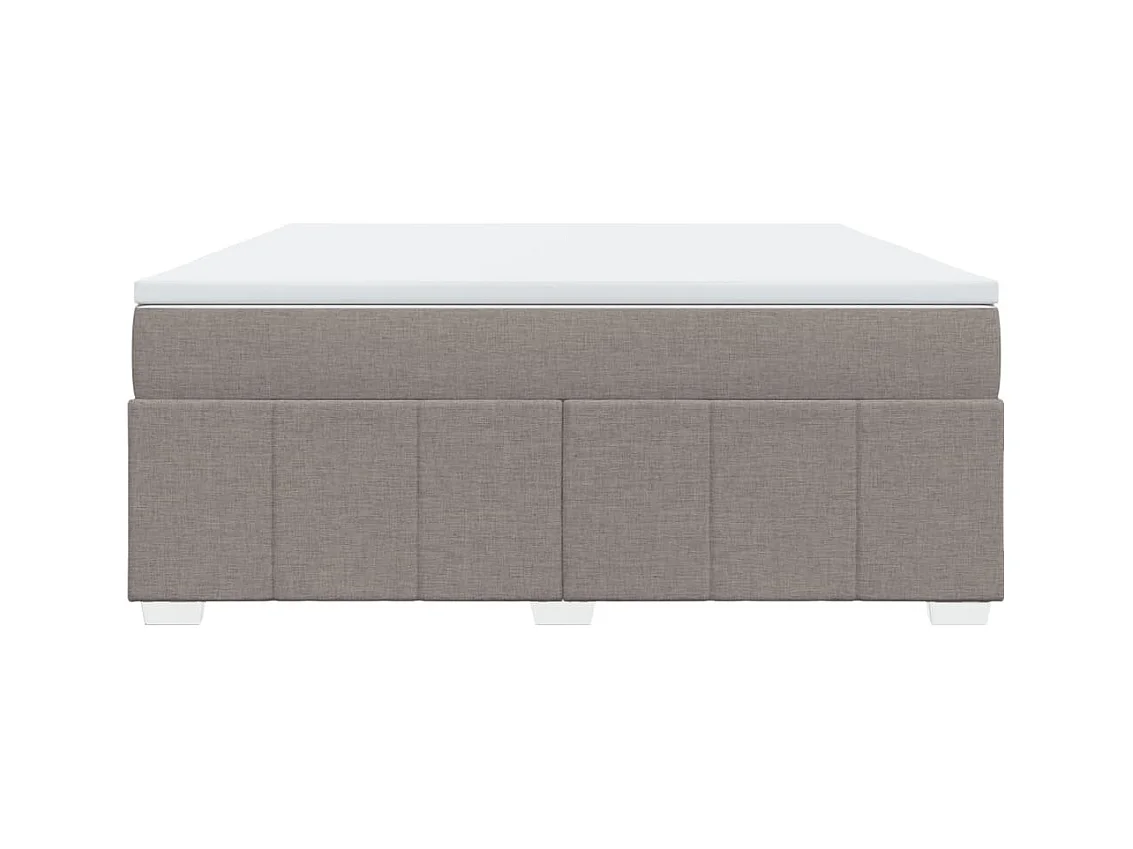 Sommier à lattes de lit avec matelas Taupe 180x200 cm Tissu