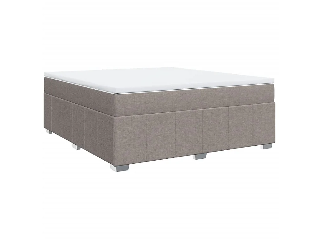 Boxspringbett mit Matratze Taupe 180x200 cm Stoff