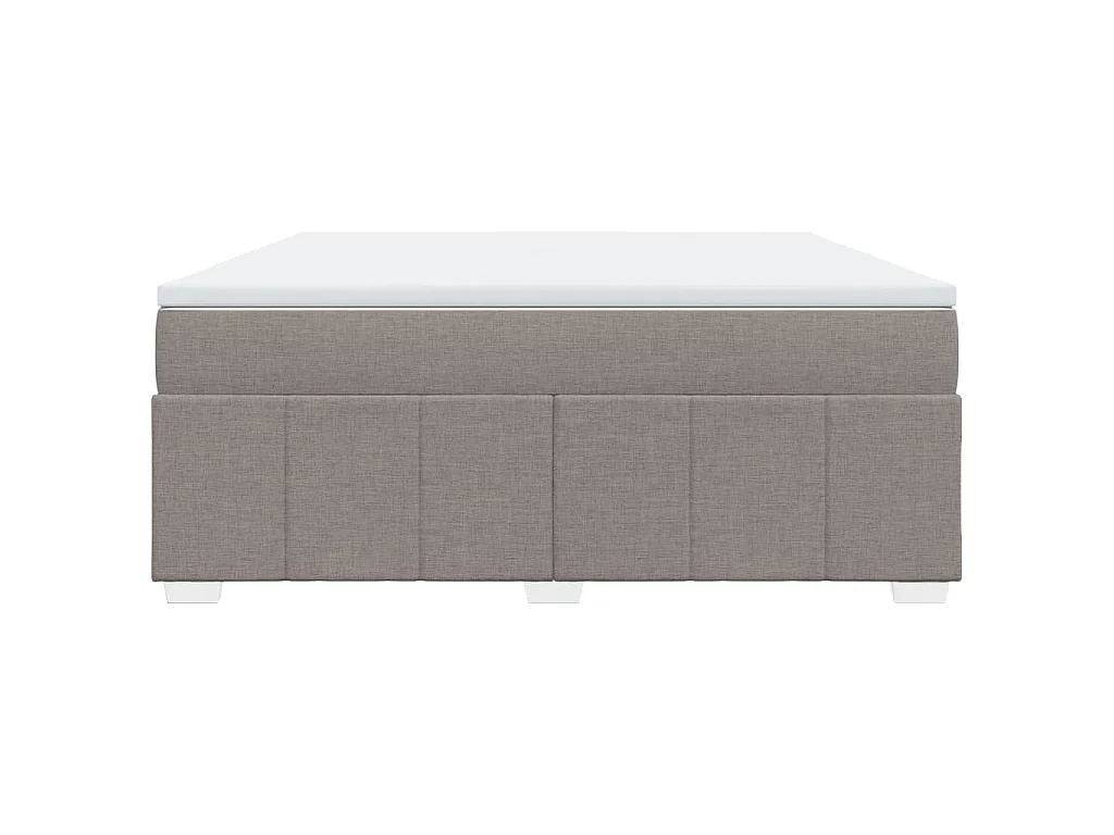 Boxspringbett mit Matratze Taupe 180x200 cm Stoff