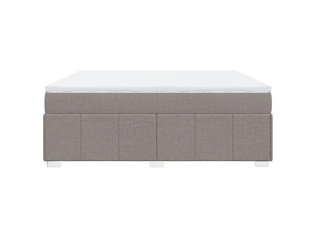 Boxspringbett mit Matratze Taupe 180x200 cm Stoff