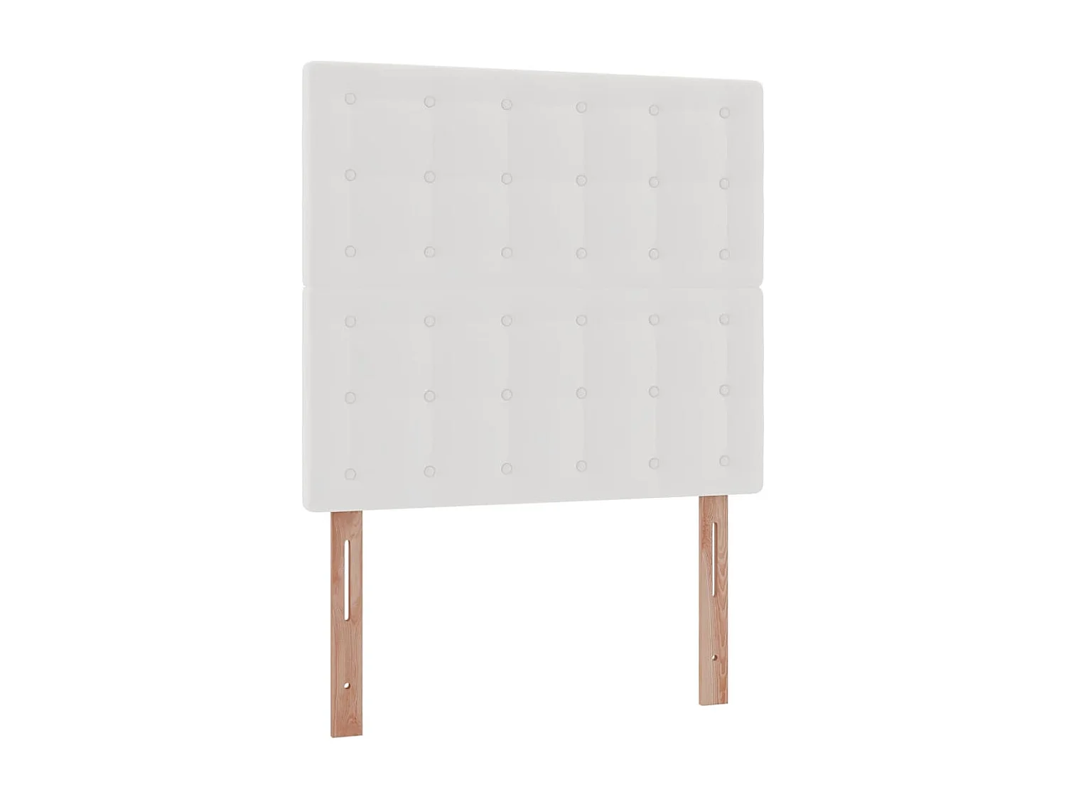 Ottoman-Bett mit Matratze Weiß 90x200 cm Kunstleder