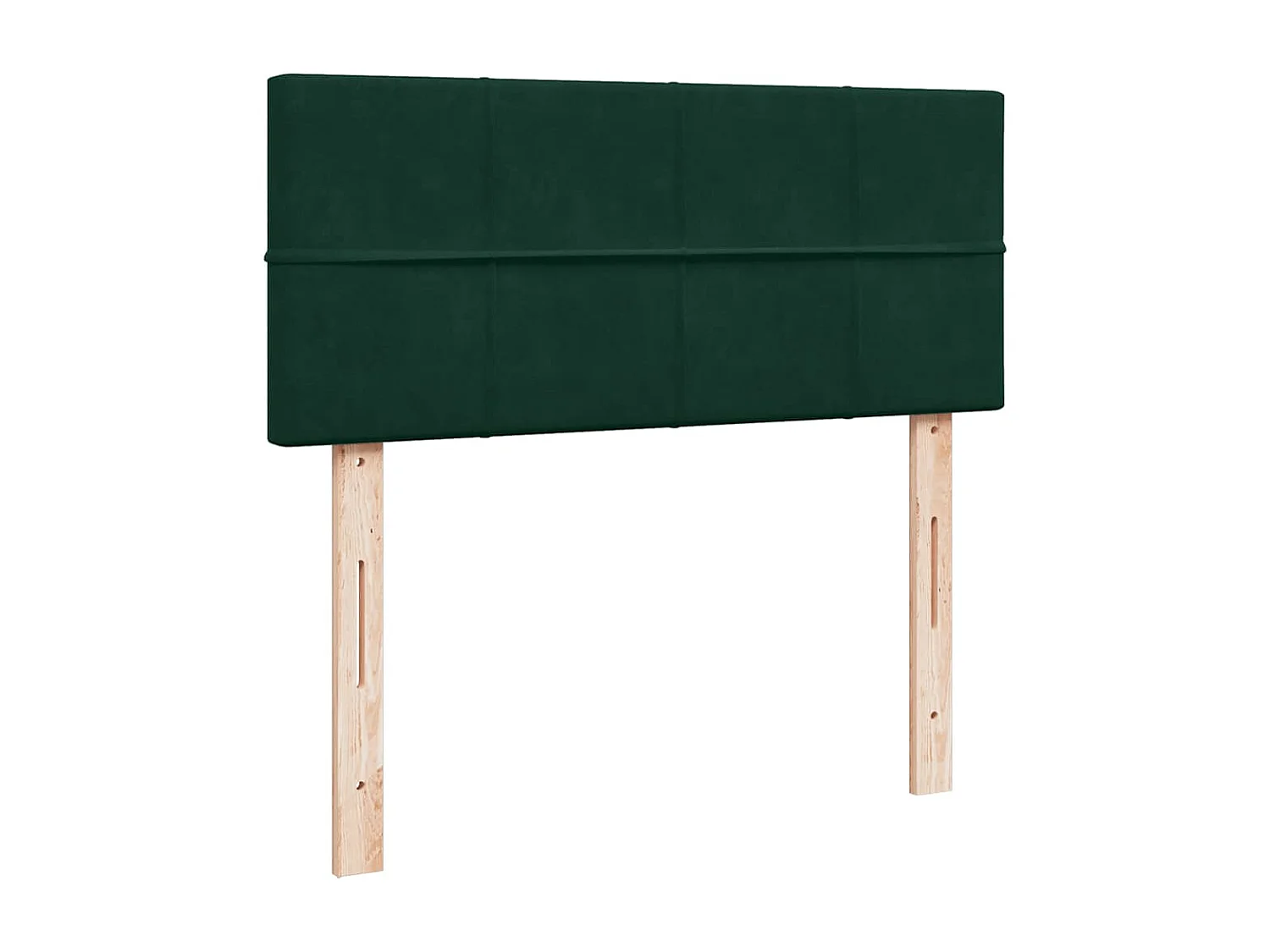 Lit ottoman avec matelas et LED vert foncé 90x200cm velours