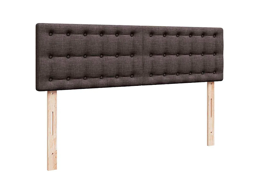Ottoman bed met matras 140x200cm stof donkerbruin