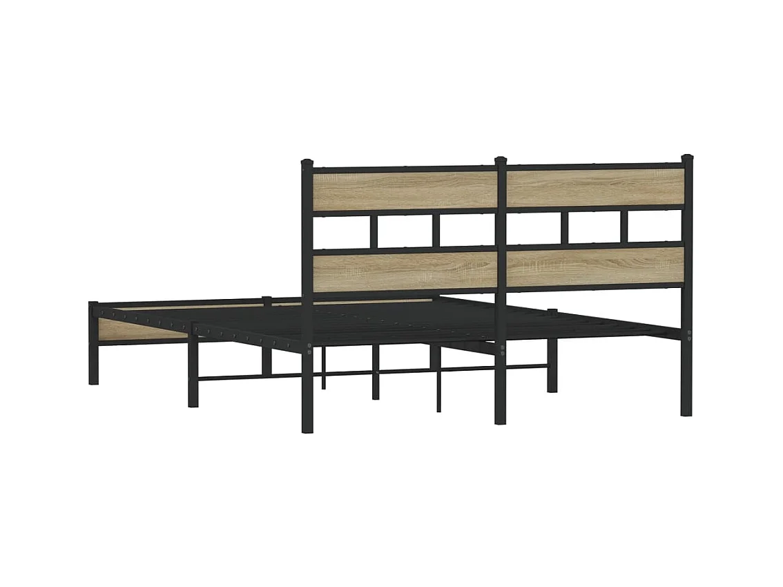 Bettgestell ohne Matratze Sonoma-Eiche 160x200 cm Holzwerkstoff