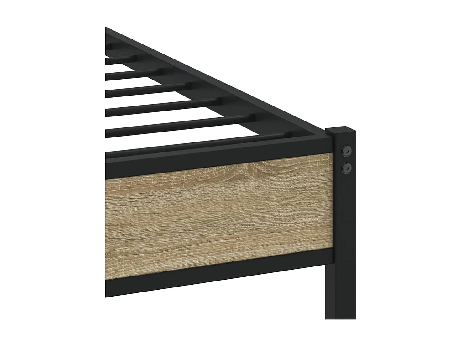 Cadre de lit sans matelas chêne sonoma 160x200 cm