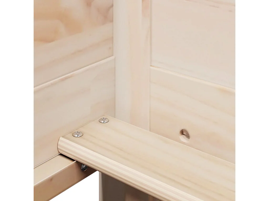 Lit de jour avec toit sans matelas 90x200 cm bois massif