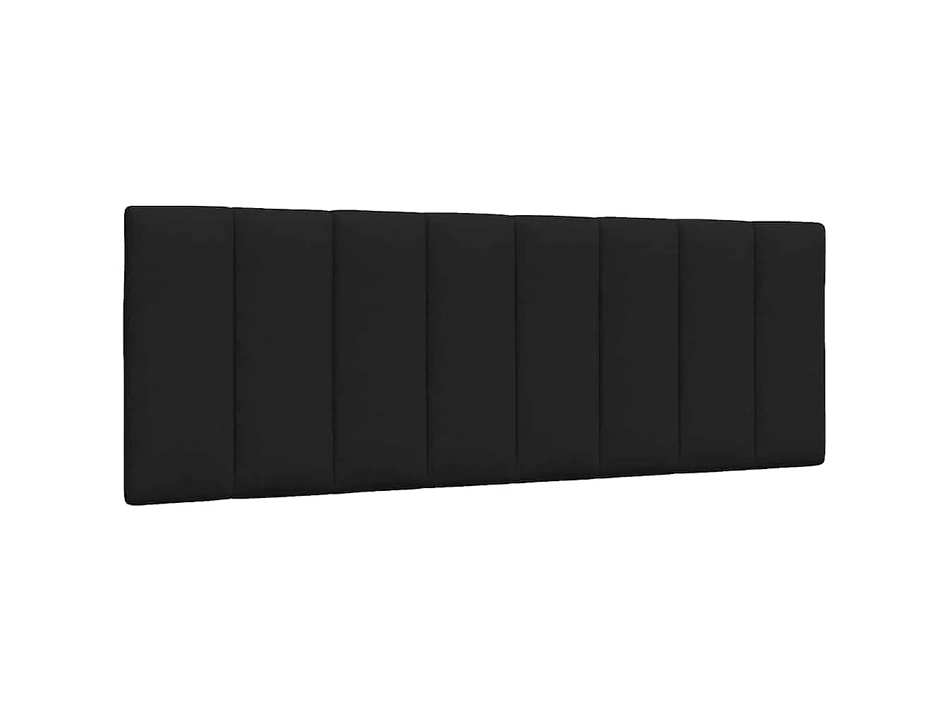 Letto con Materasso Hanko Nero 140x200 cm in Tessuto
