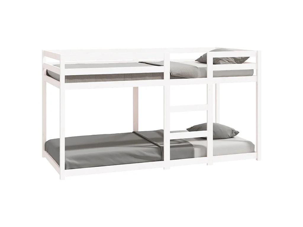 Beliche 90x200 cm madeira de pinho maciça branco