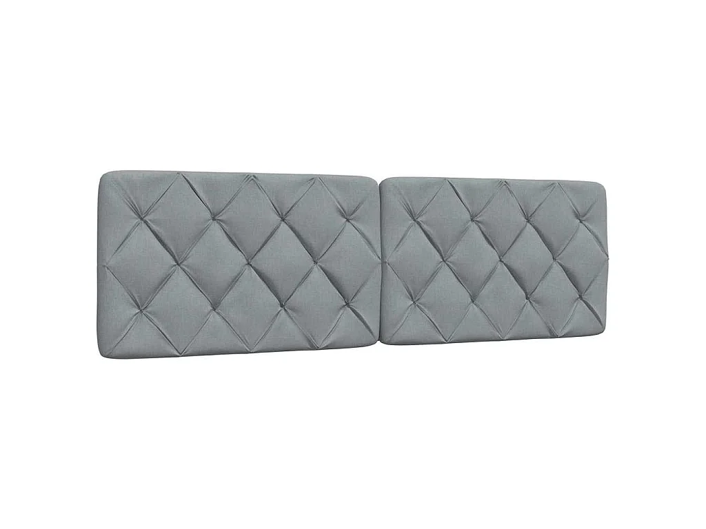 Lit avec matelas gris clair 160x200 cm tissu