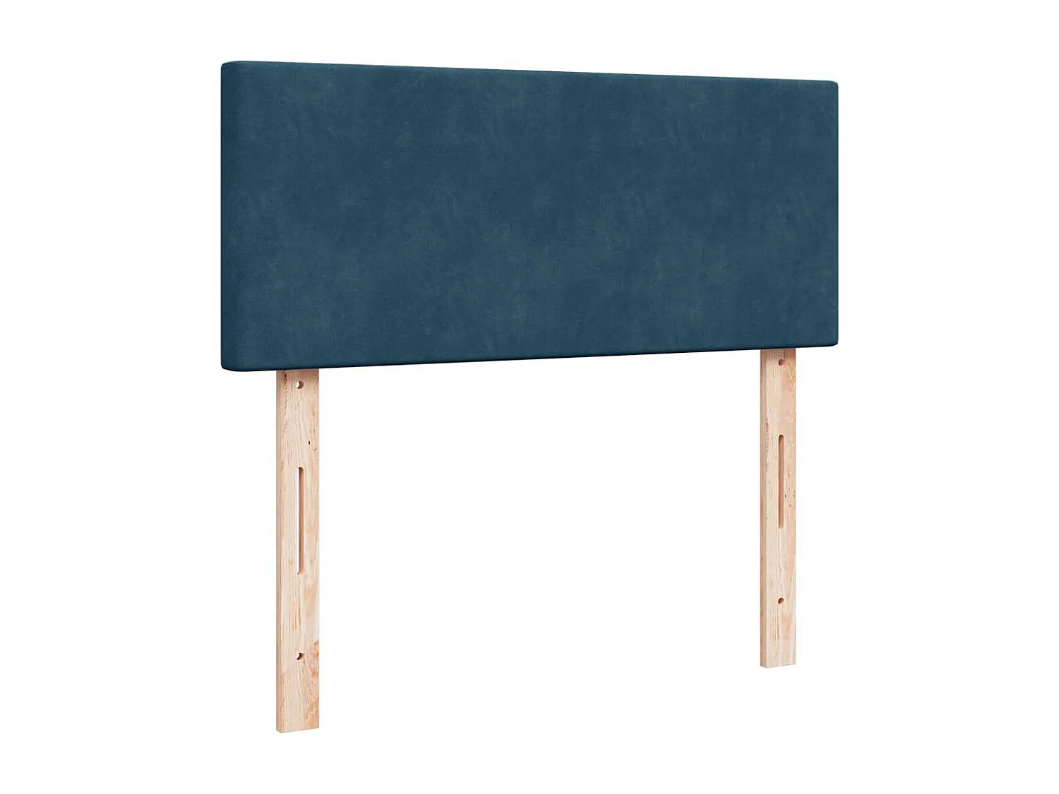 Ottomane Bett mit Matratze & LEDs Dunkelblau 120x190 cm Samt