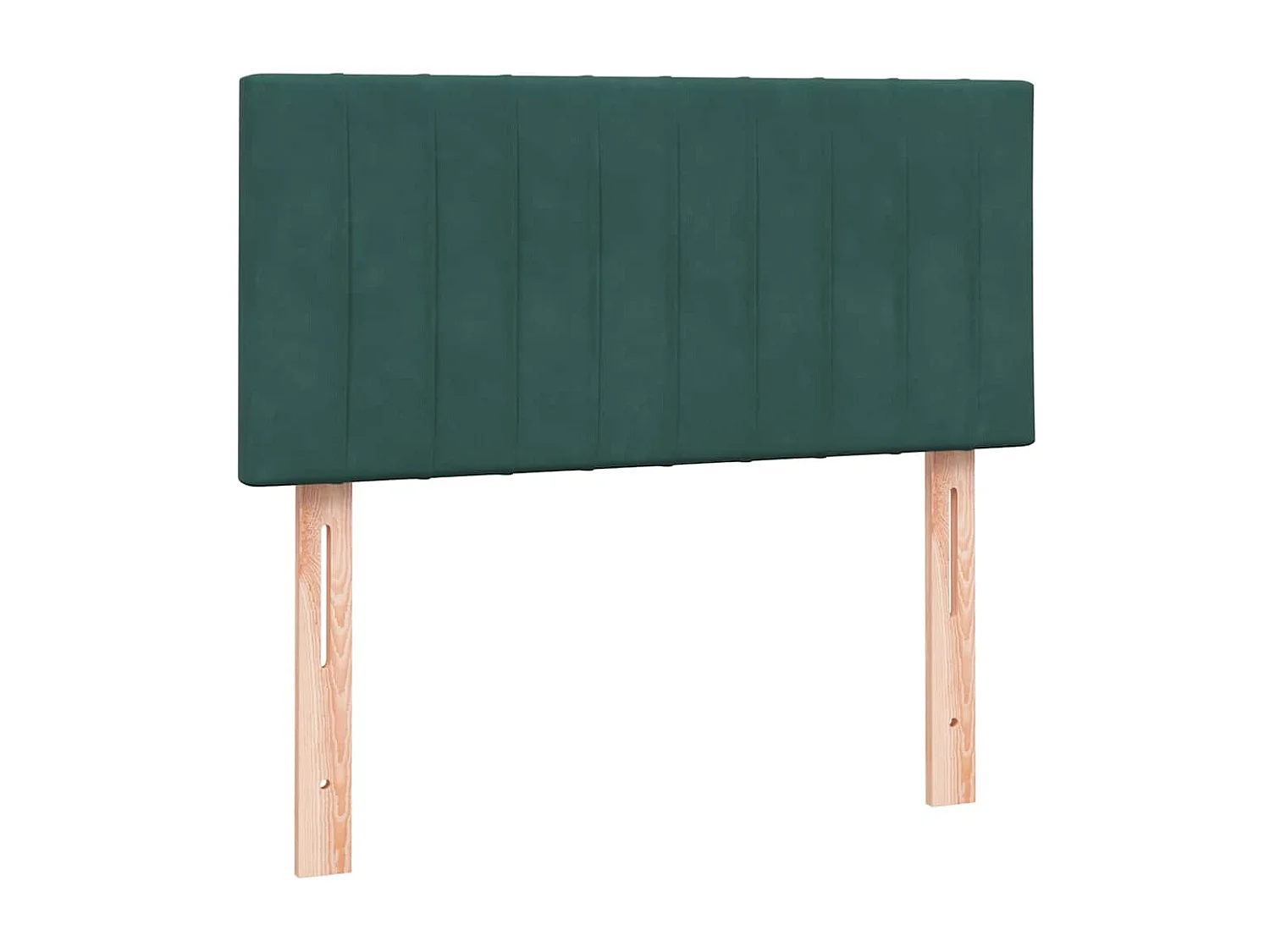 Giroletto a Molle con Materasso Verde Scuro 90x220 cm Velluto