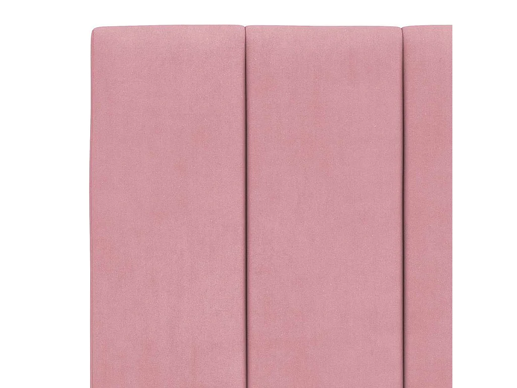 Giroletto senza Materasso Hanko Rosa 180x200 cm in Velluto
