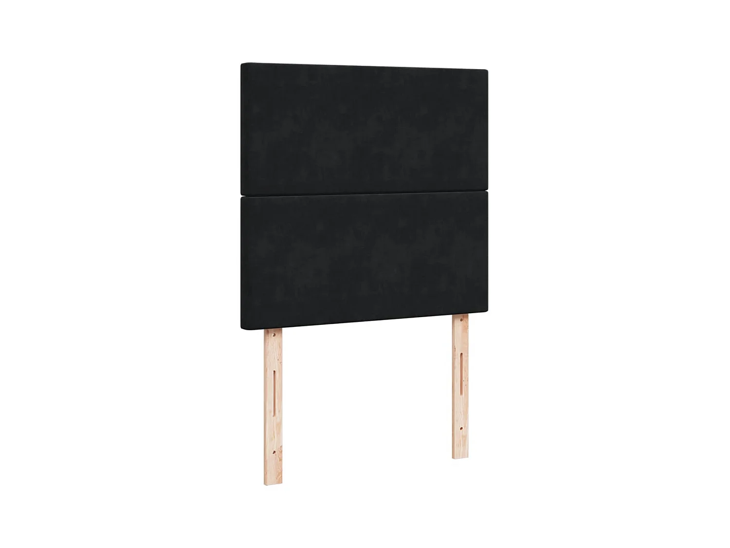 Boxspringbett mit Matratze Schwarz 90x200 cm Samt