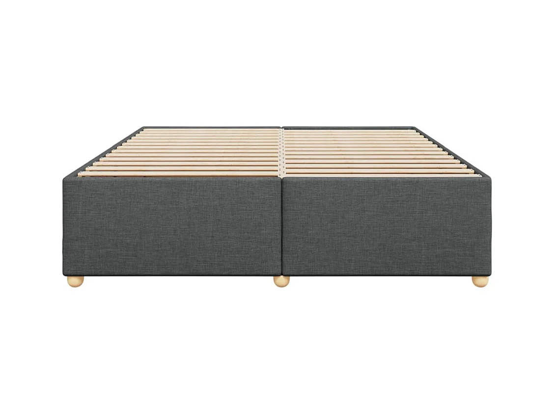 Giroletto senza Materasso Grigio Scuro 180x200 cm Tessuto