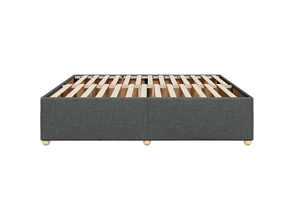 Bedframe zonder matras stof donkergrijs 180x200 cm