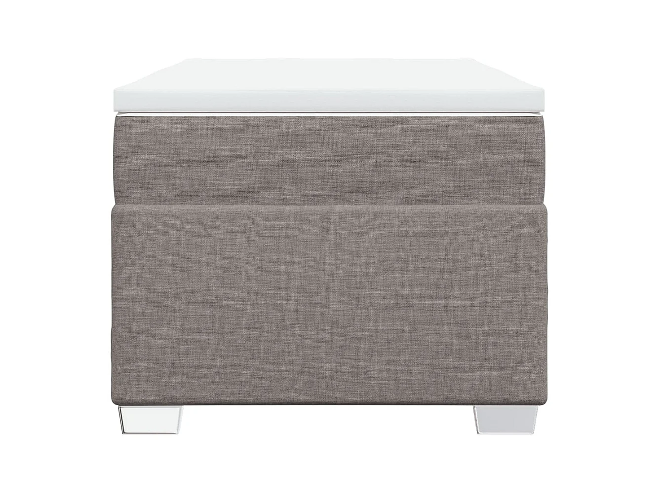 Boxspringbett mit Matratze Taupe 100x200 cm Stoff