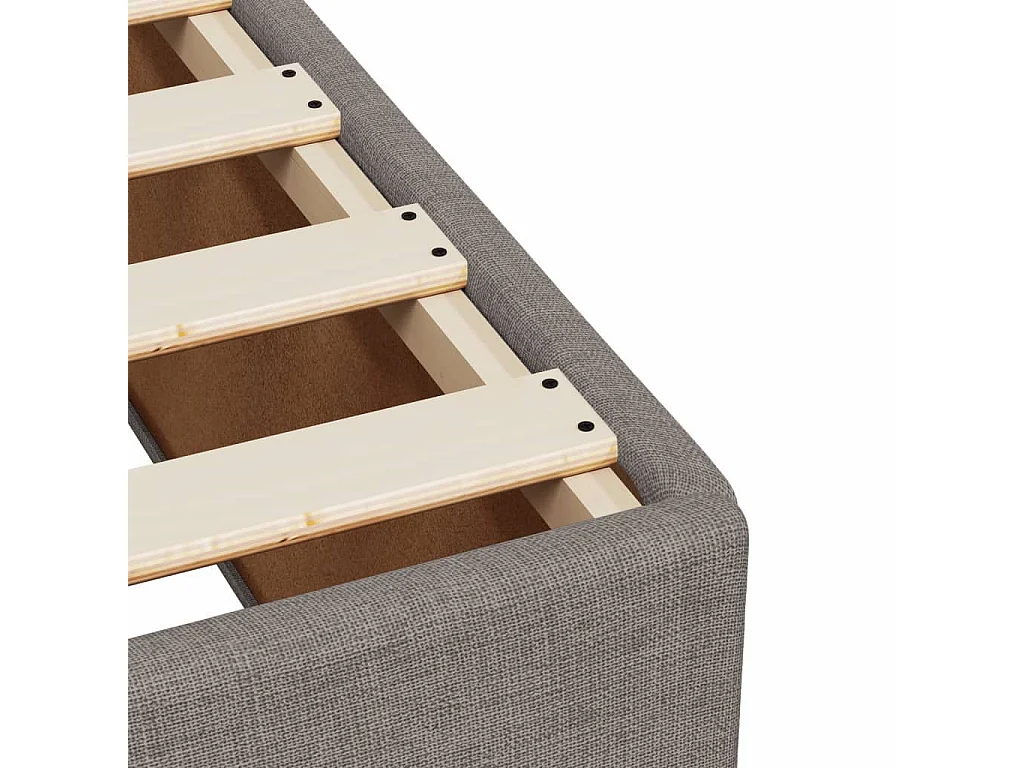 Giroletto a Molle con Materasso Tortora 100x200 cm in Tessuto