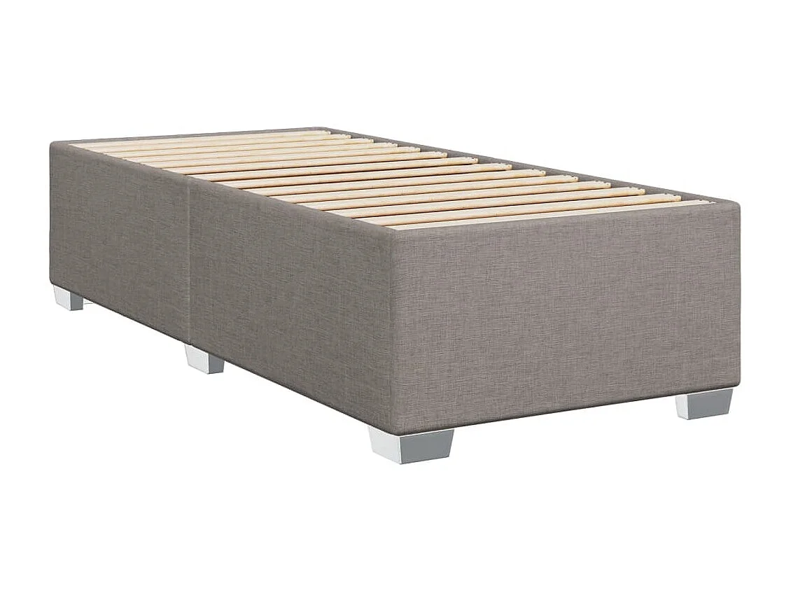 Boxspring met matras stof taupe 100x200 cm