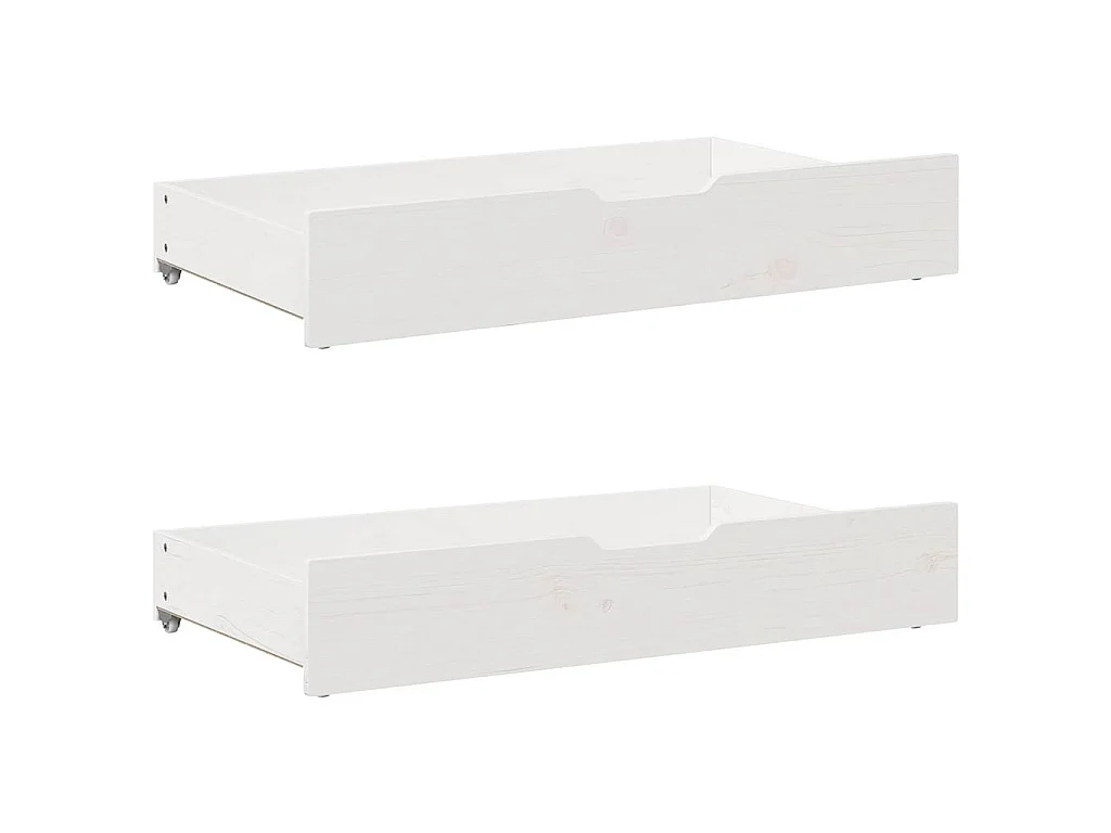 Tagesbett Ausziehbar mit Schubladen ohne Matratze Weiß 90x190cm