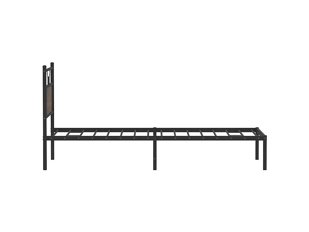 Cadre de lit sans matelas chêne marron 90x190cm bois ingénierie