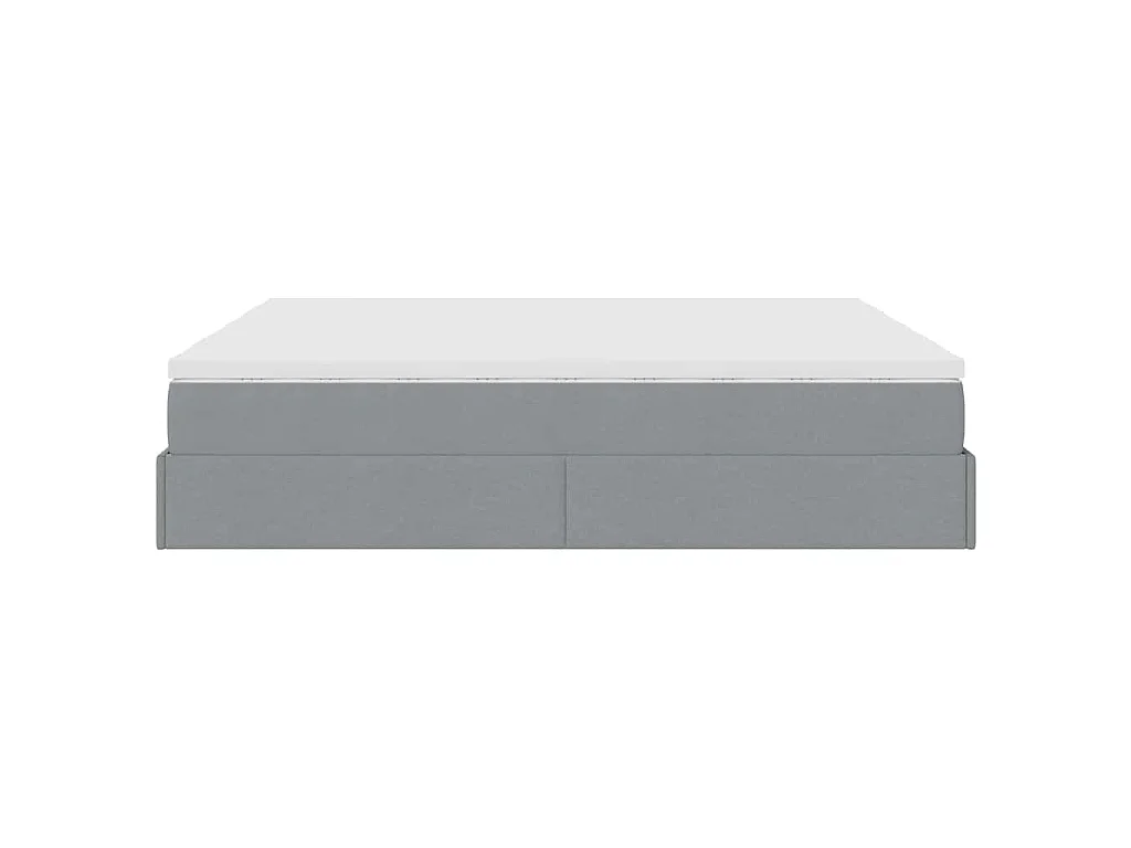 Struttura Letto Pouf con Materassi 160x200 cm in Tessuto