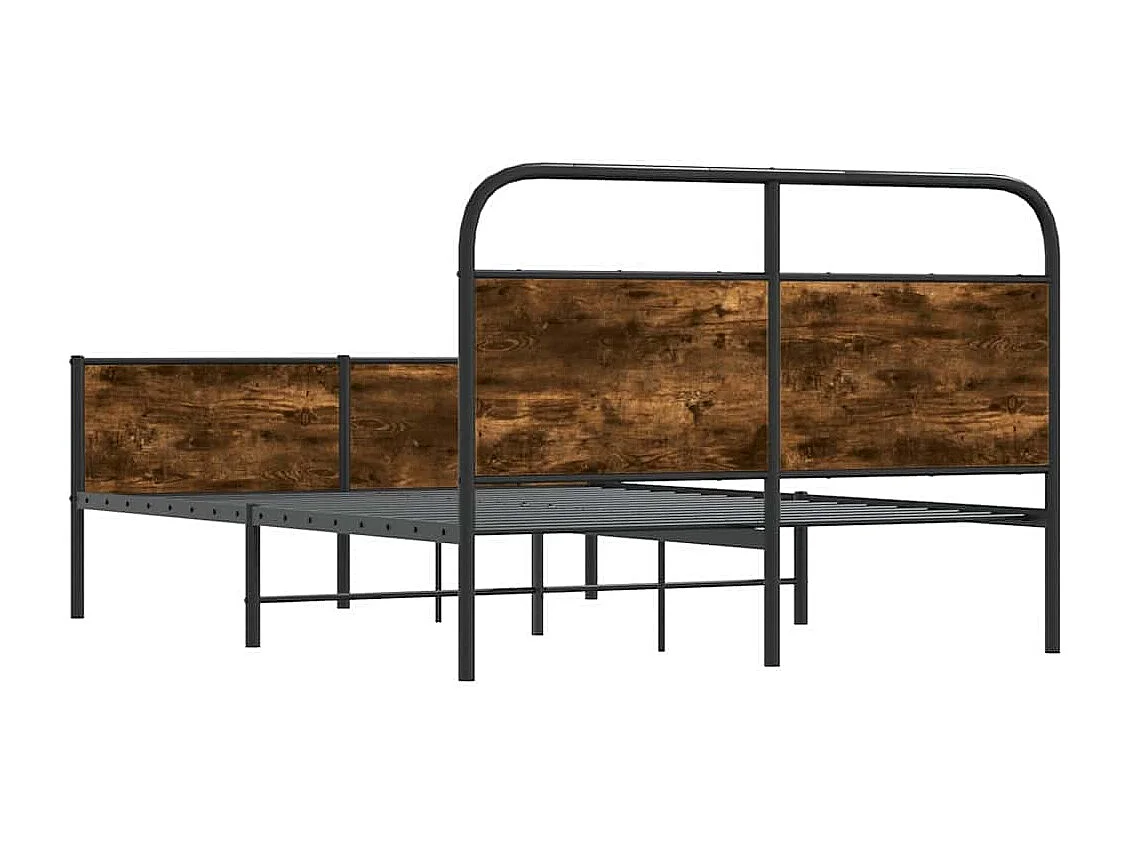 Cadre de lit sans matelas 140x190 cm chêne sonoma