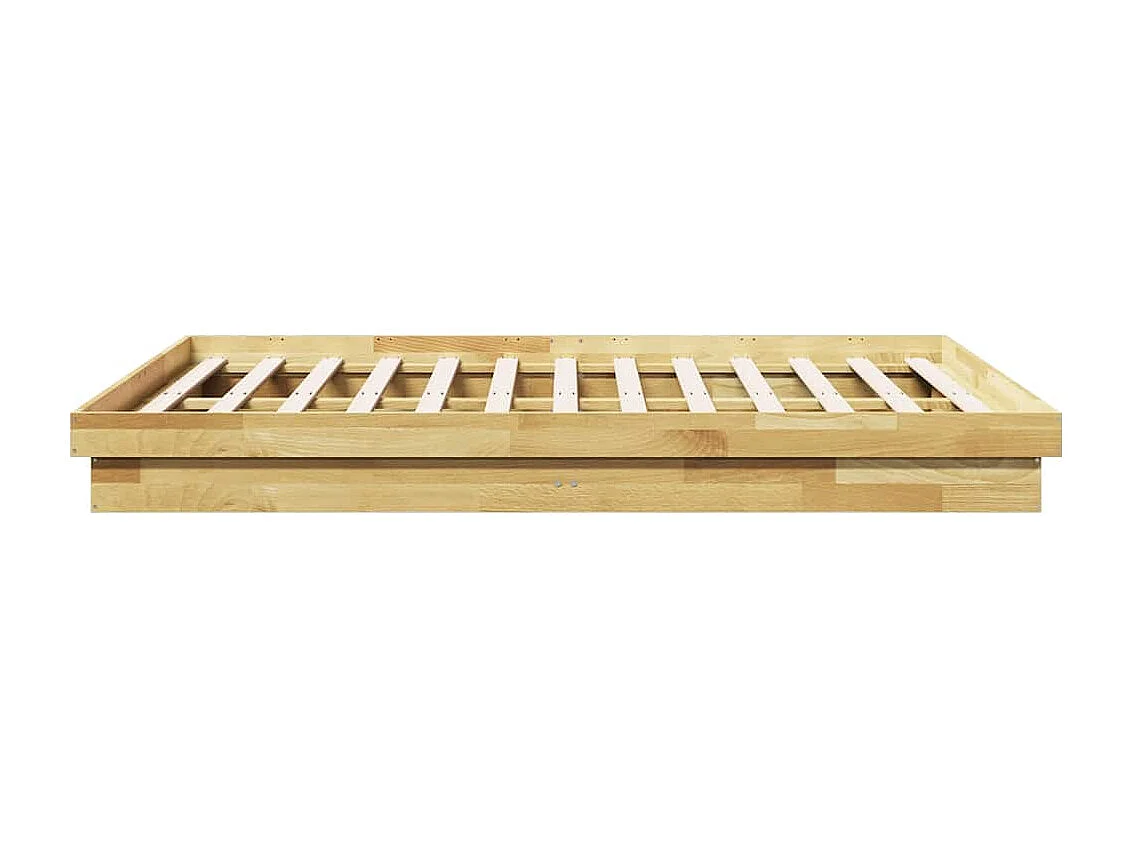 Bedframe zonder matras 160x200 cm massief hout eiken
