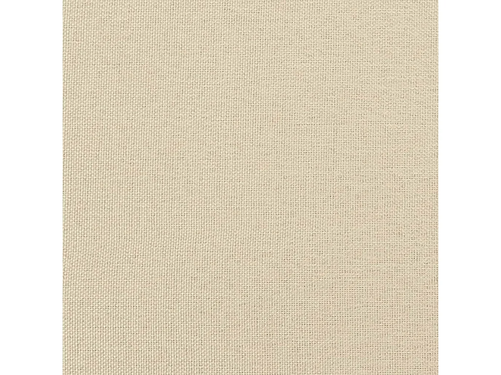 Cadre de lit sans matelas crème 100x200 cm tissu