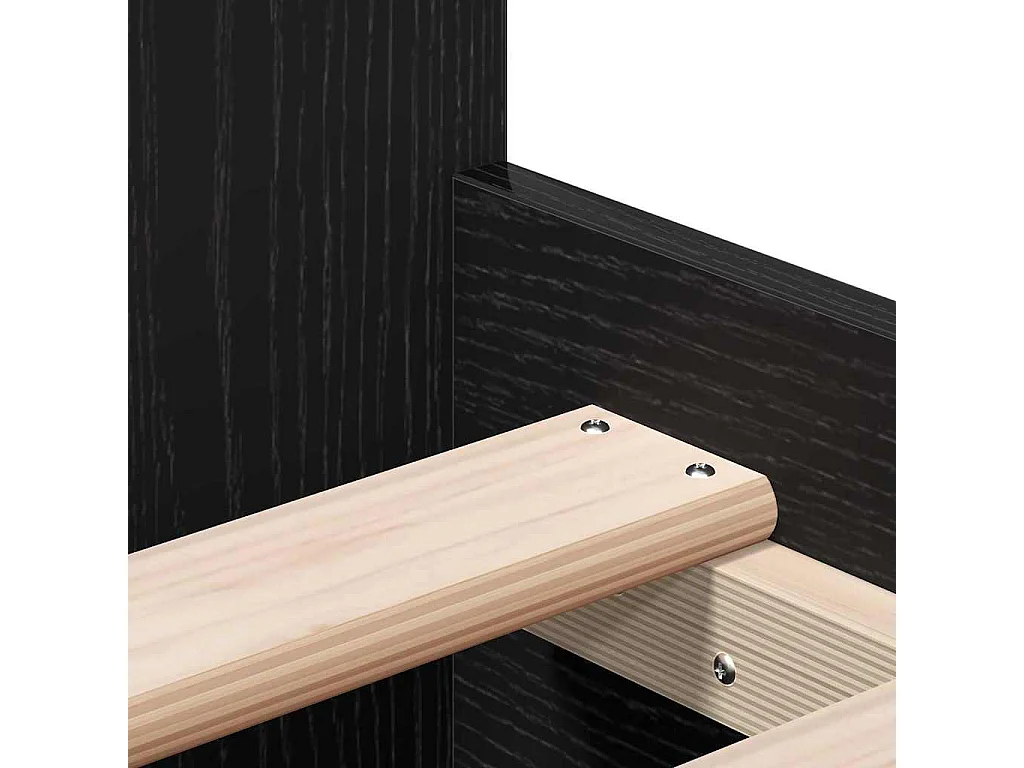 Cadre de lit Chêne noir 90 x 190 cm Bois d'ingénierie