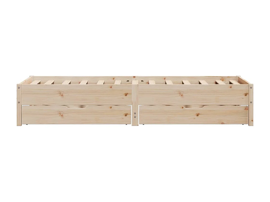 Cadre de lit sans matelas 90x200 cm bois de pin massif